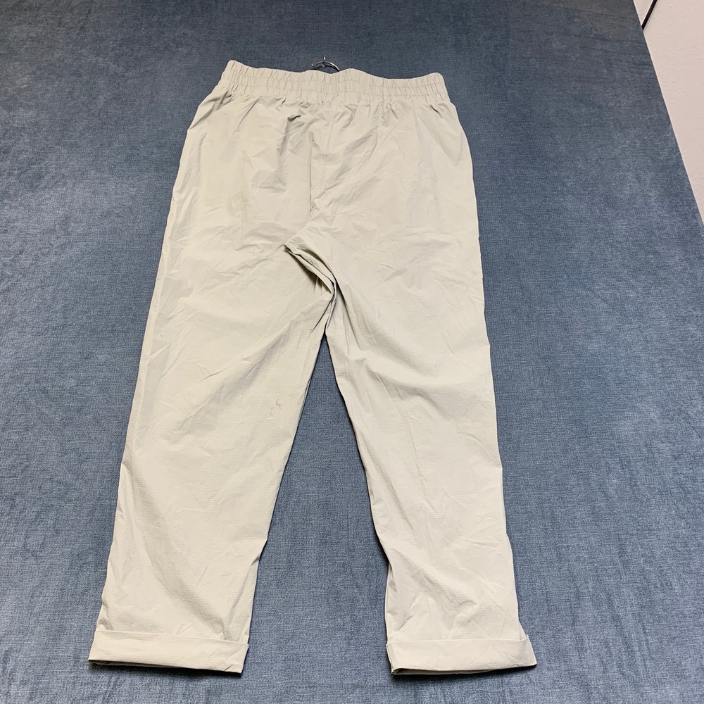 Luna Peak Jogger Pants Womens Large Gray Stretch Drawstring Waist Cuffed Hem